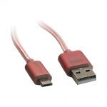 Cablu Golf Metal MicroUSB 10M Rosegold