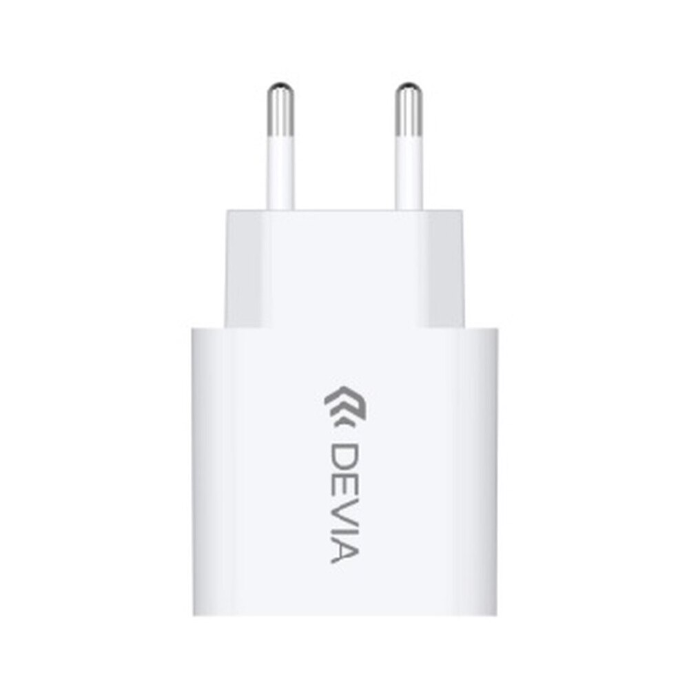 Adaptor Priza Devia U12A Alb 1USB/2A