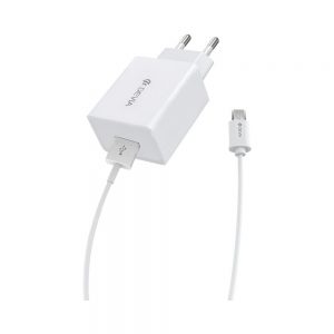 Incarcator Voiaj Devia 12MA MicroUSB Alb 1USB/2A