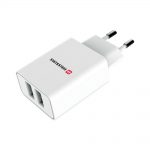 Adaptor Priza Swissten 22 Alb 2USB/2A